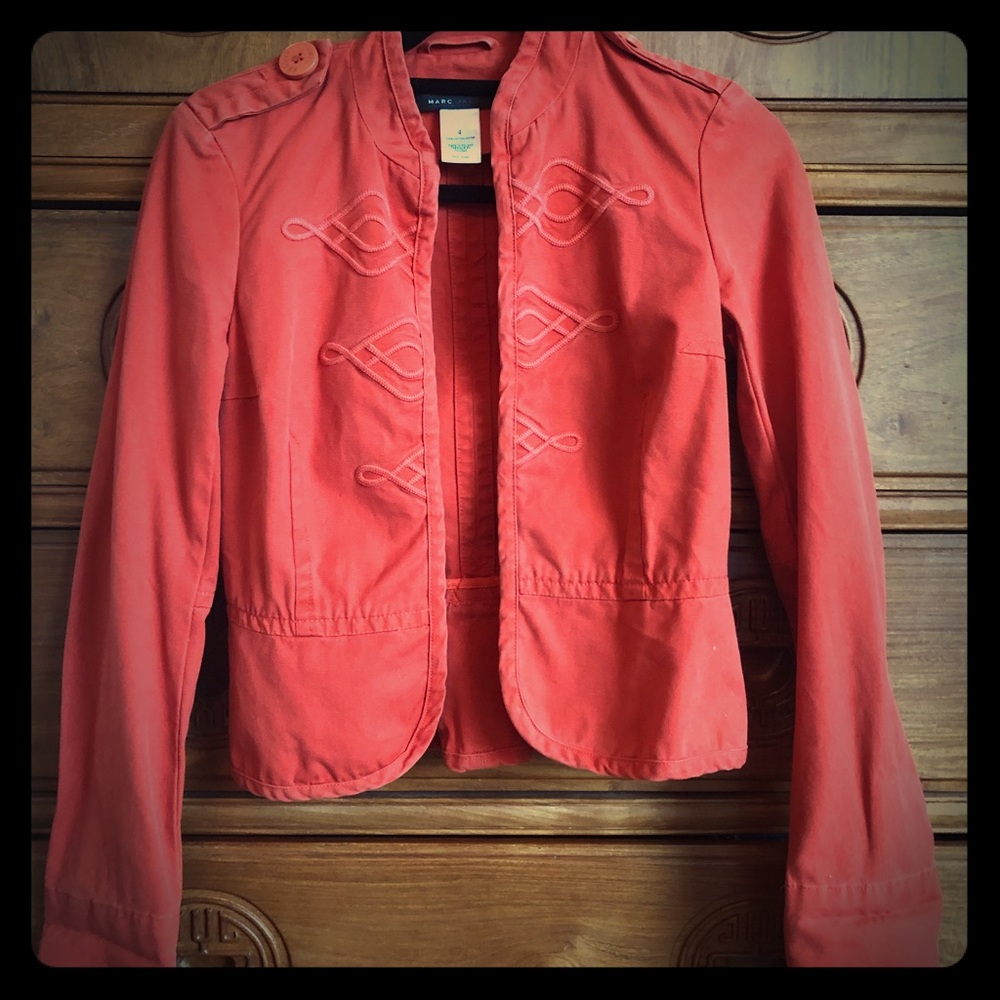 Marc Jacobs Orange Blazer Jacket 4